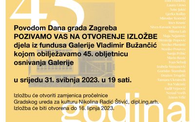 Otvorenje izložbe za 45 godina Galerije Vladimir Bužančić