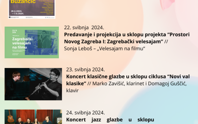 Program Centra za kulturu Novi Zagreb povodom proslave Dana Grada Zagreba 2024.