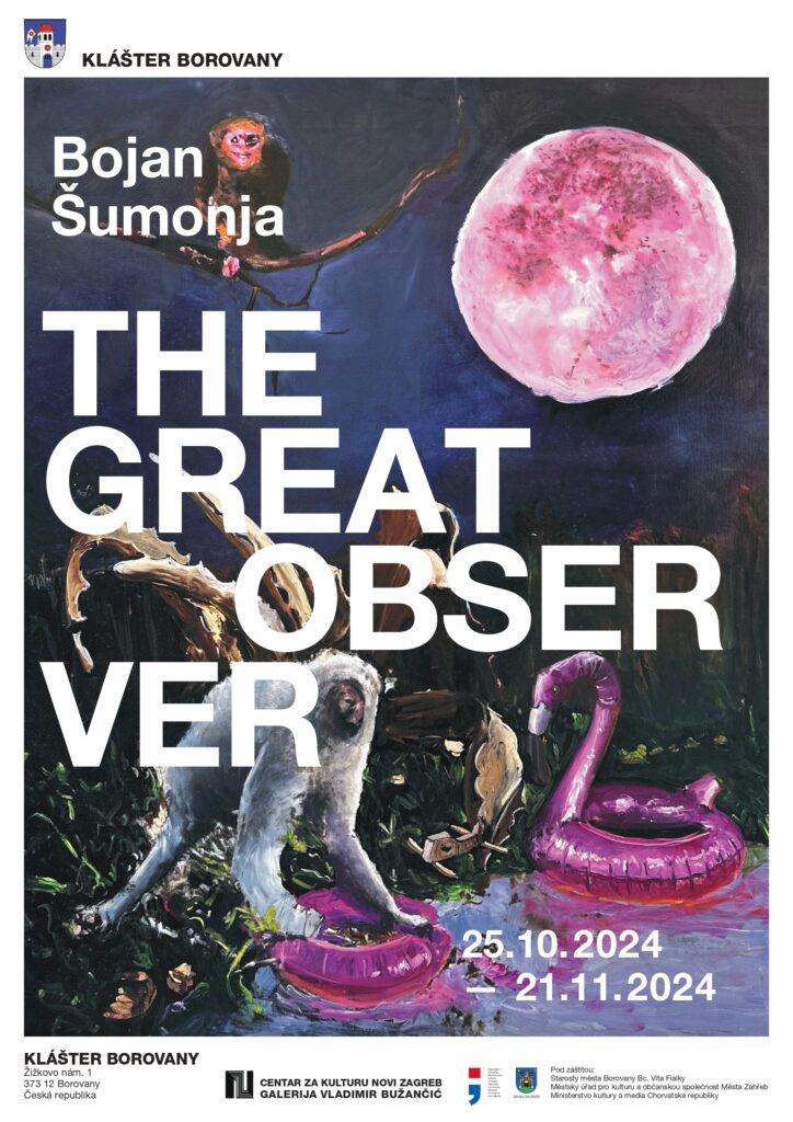 centar za kulturu novi zagreb galerija vladimir bužančić bojan šumonja the great observer češka republika samostan borovany međunarodna suradnja