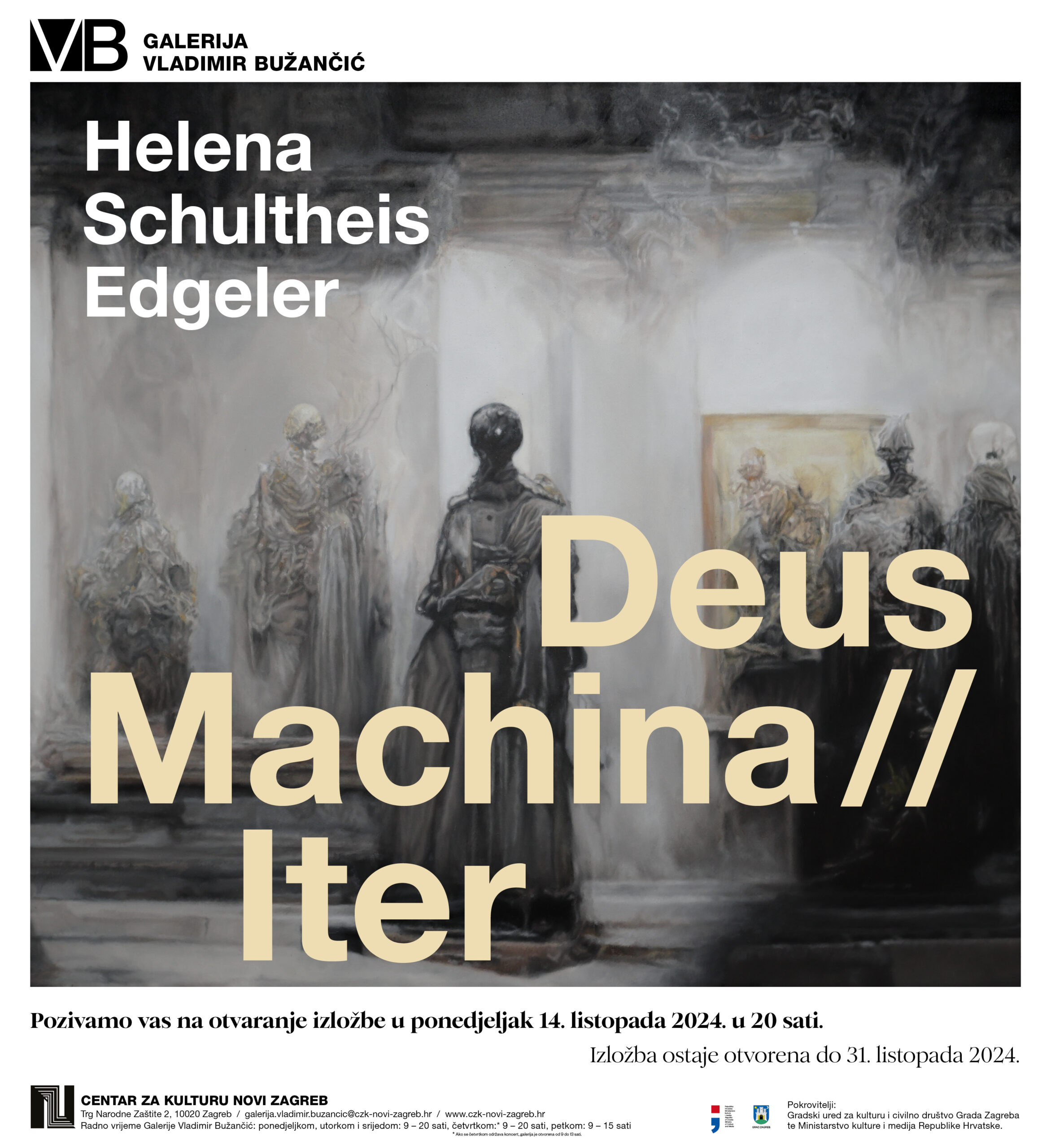 centar za kulturu novi zagreb galerija vladimir bužančić izložba deus machina iter Helena Schultheis Edgeler