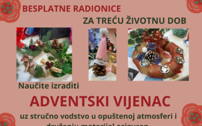 Seniori kreativci – radionica Adventnog vijenca